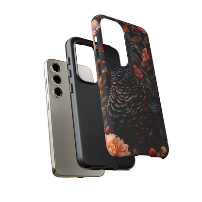 Tough Cases: Floral Design Phone Case, Stylish Protection for Your Phone, Unique Gift for Bird Lovers, Vibrant Floral Art, [...]