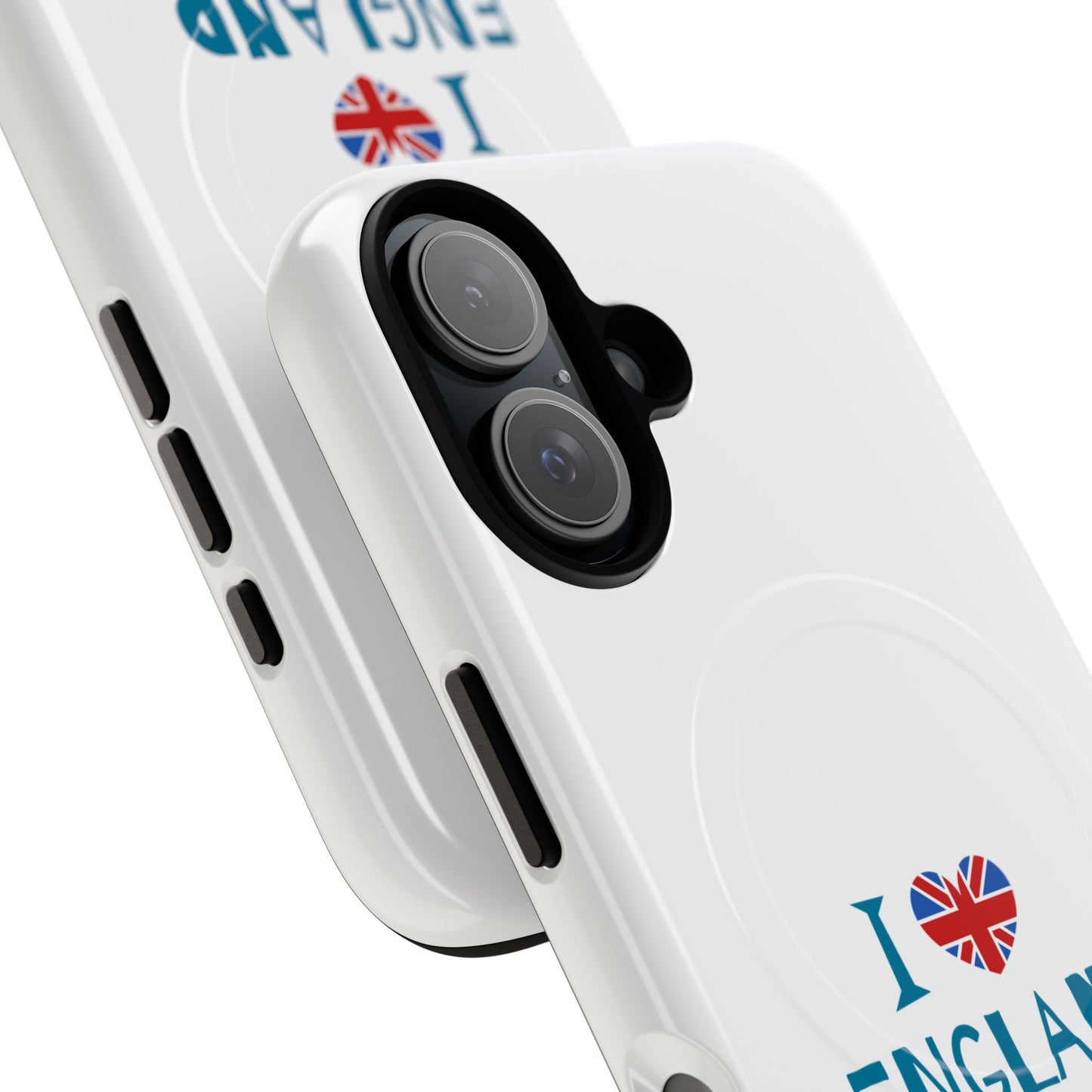 I Love England Magnetic Phone Case | Tough Protective Cover, Travel Gift, Souvenir for England Lovers, Personalized Phone Accessories
