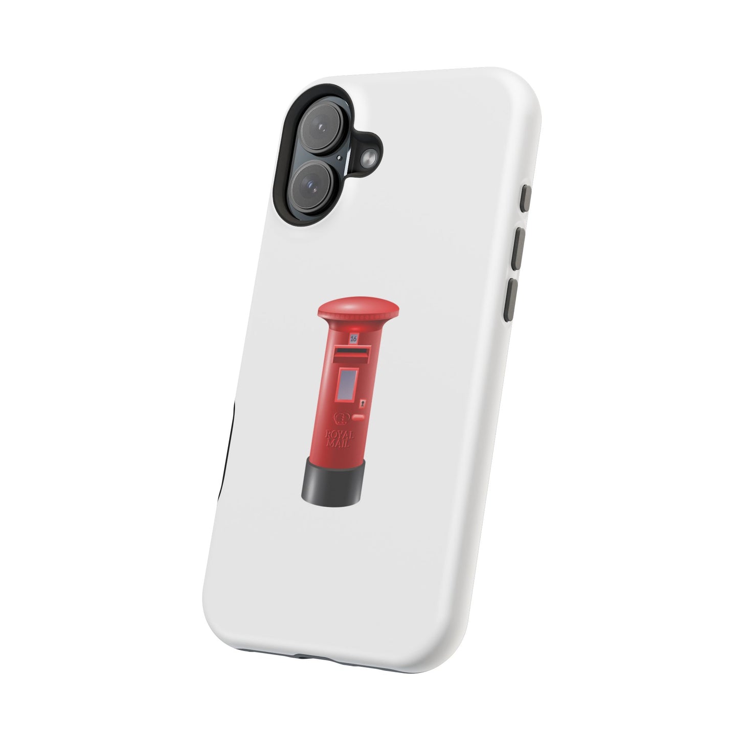Red Post Box Magnetic Tough Case, Phone Case for Mail Lovers, Unique Gift for Stationery Enthusiasts, Postal Theme iPhone Cover, Fun Gadget