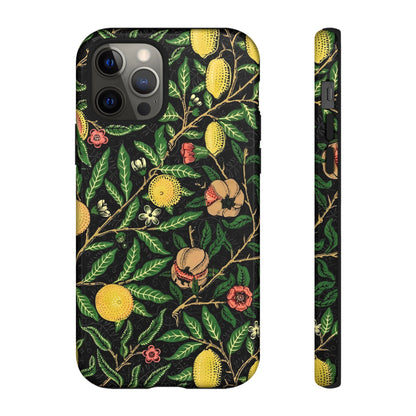 Tough Cases Phone Case, Floral Phone Cover, Tough Phone Protection, Gift for Plant Lovers, Black Background, Eco-Friendly Design