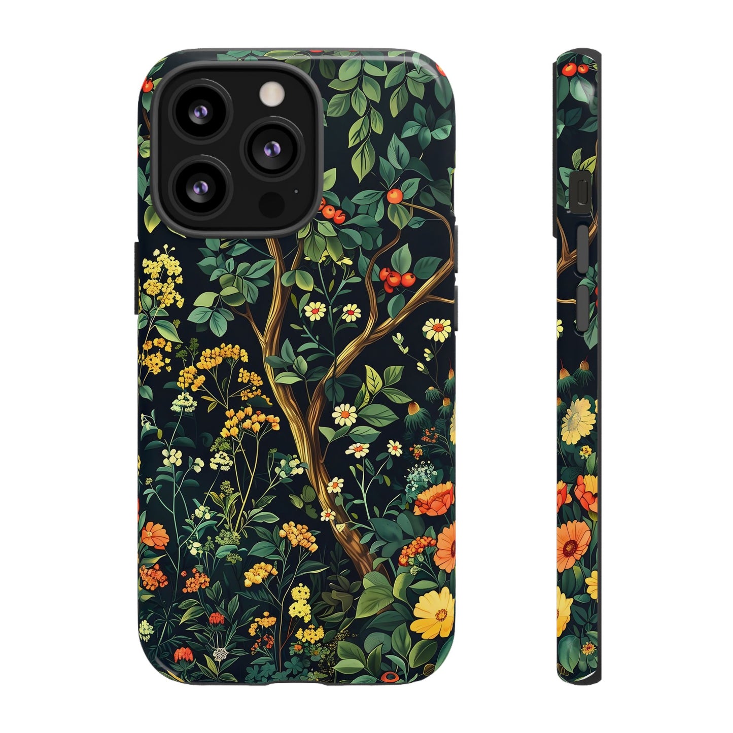 Floral Phone Case - Tough Cases, Colorful Nature Design, Gift for Flower Lovers, Phone Accessory, Unique Cell Phone Cover
