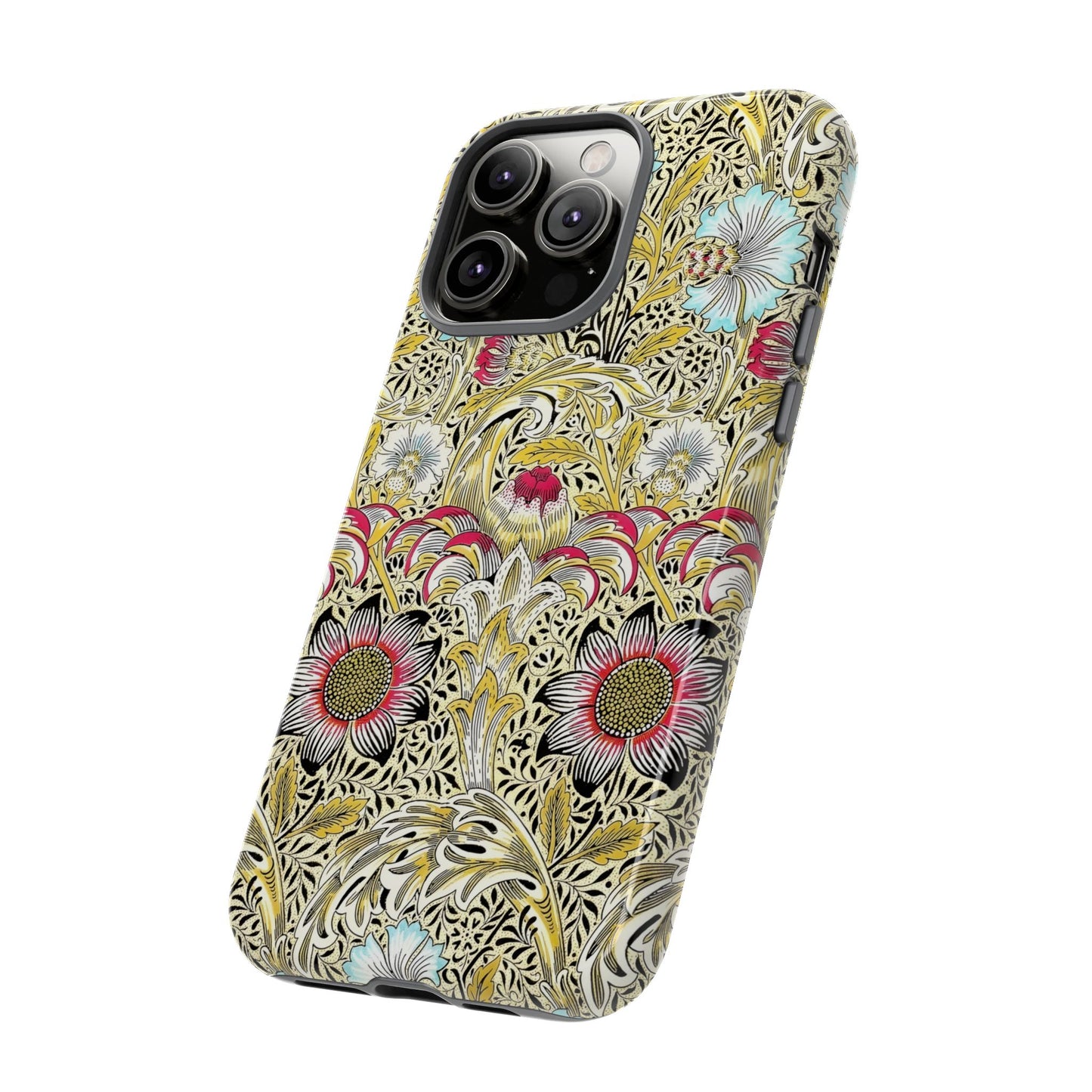 Floral Phone Case - Tough Cases, Floral Design, Stylish, Protective, Unique Gift for Her, Phone Accessories