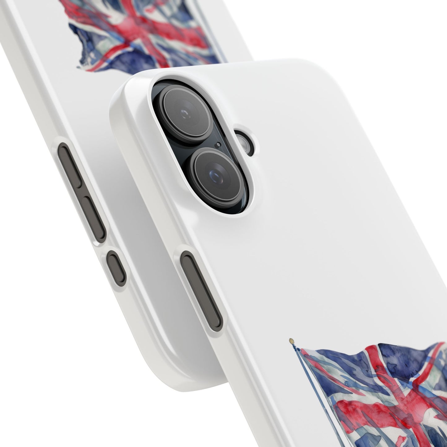 British Flag Slim Phone Case, UK Phone Cover, Patriotic Gift, Mobile Case for Travelers, England Accessories