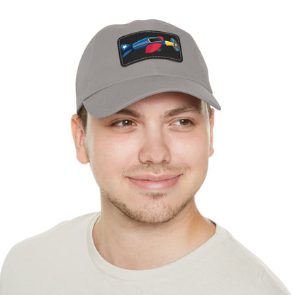 Vintage Airplane Dad Hat with Leather Patch, Gift for Dad, Aviation Lover, Birthday Present, Casual Fashion