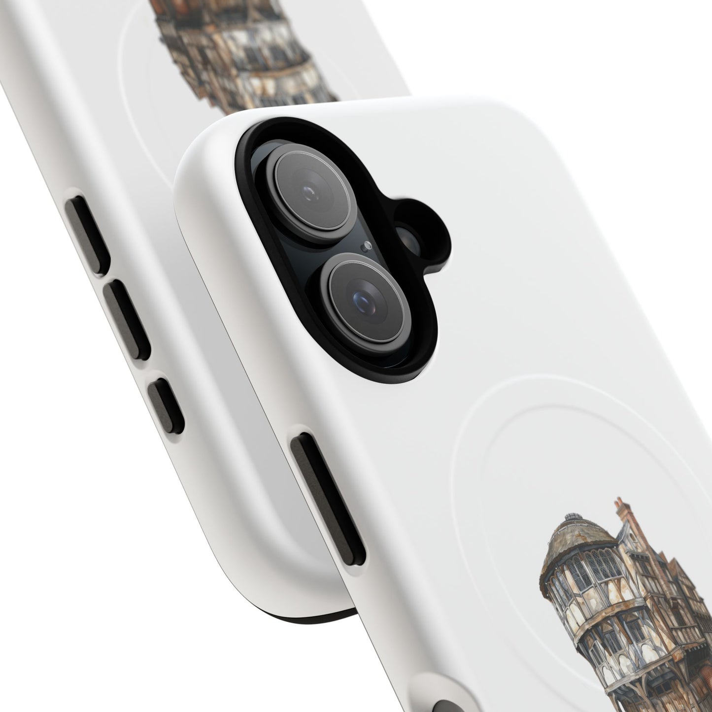 Durable Magnetic Phone Cases with Vintage Architecture Design, Personalized Phone Protection, Unique Gift for Travelers, Stylish Tech [...]