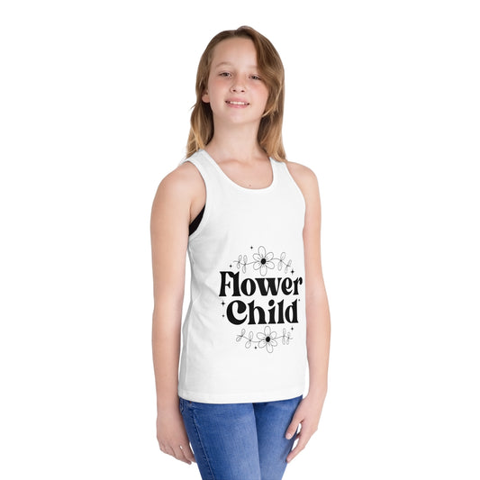 Flower Child Kid's Jersey Tank Top - Summer Vibes for Young Free Spirits