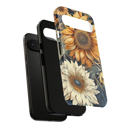 Floral Phone Case for Tough Cases, Sunflower Design, Nature Lover Gift, Birthday Present, Eco-Friendly Accessories, Summer Vibes