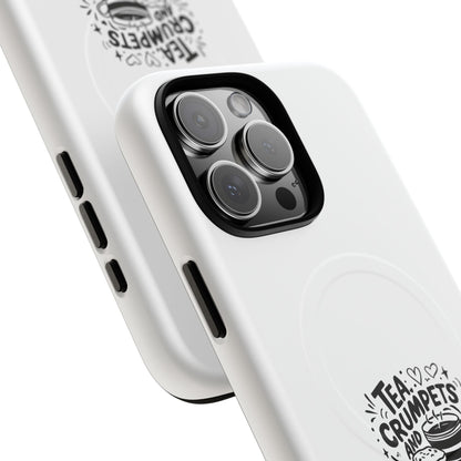Magnetic Phone Case - Tea, Crumpets, and London Adventures, Unique Gift for Travelers, Phone Accessory, Fun Case for iPhone