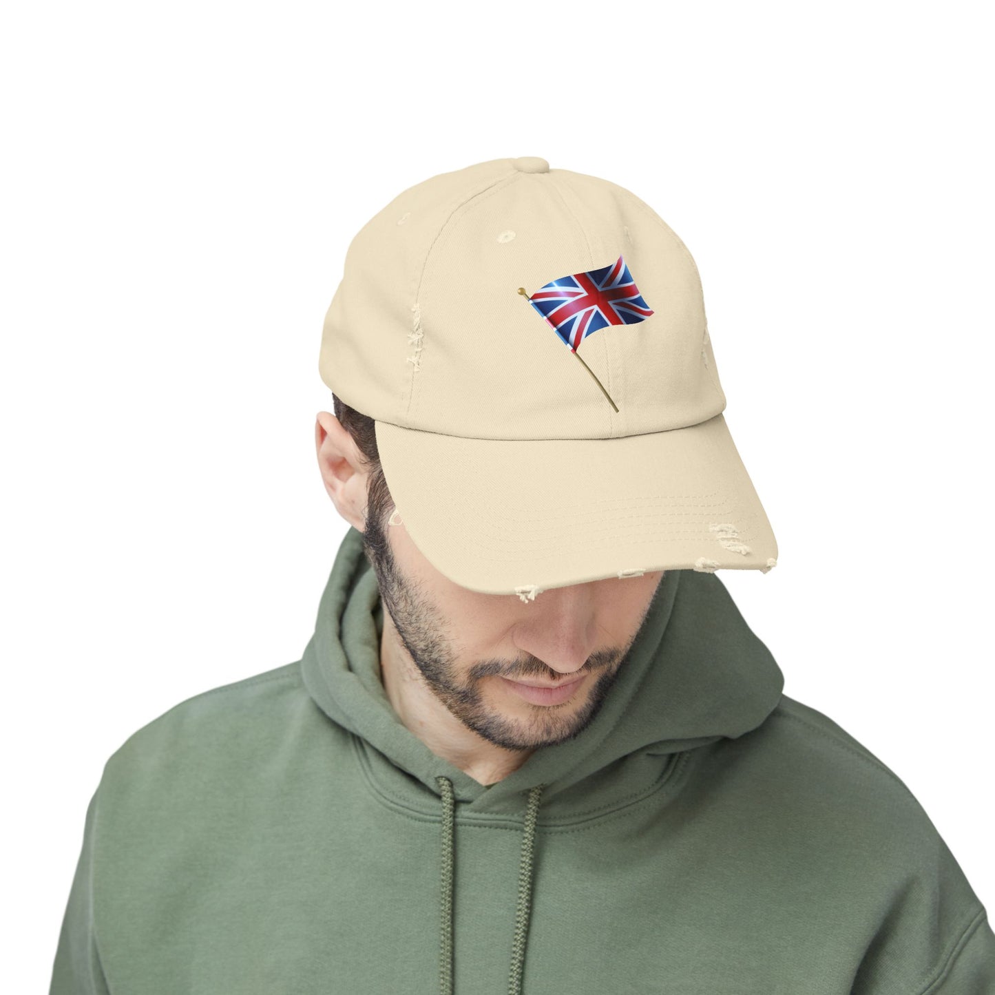 Union Jack Distressed Cap, Casual Cap, Summer Hat, Travel Accessories, Stylish Gifts for Him/Her, Perfect for Festivals