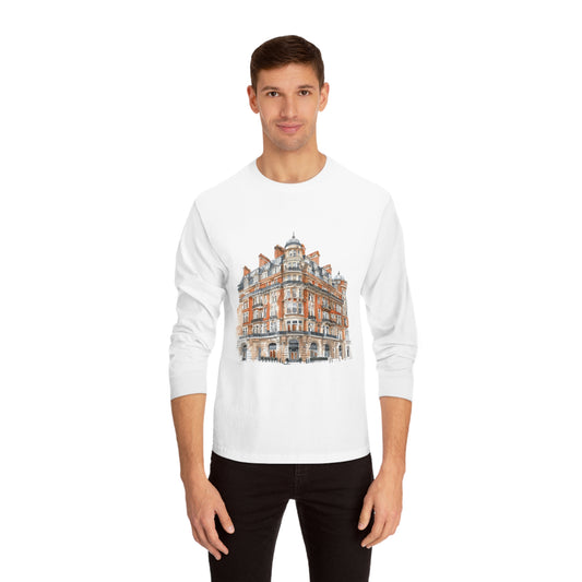 Unisex Classic Long Sleeve T-Shirt - Classic British Architecture - Elegant Historic Building