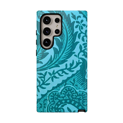 Protective Phone Case with Elegant Teal Design, Tough Cases, Floral Phone Cover, Stylish Smartphone Protection, Gifts for Her, Trendy [...]