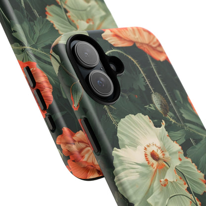 Floral Phone Case - Tough Cases, Botanical Design, Gift for Friends, Trendy Mobile Cover, Personalized Phone Accessory