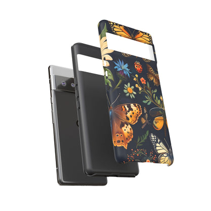 Nature-Inspired Phone Case | Floral Butterfly Design, Tough Phone Cover, Gift for Nature Lovers, Cute Butterfly Case, Home Decor