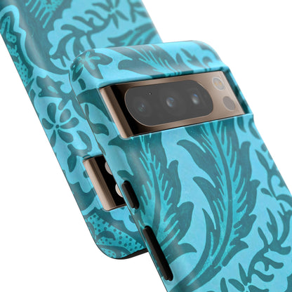 Protective Phone Case with Elegant Teal Design, Tough Cases, Floral Phone Cover, Stylish Smartphone Protection, Gifts for Her, Trendy [...]