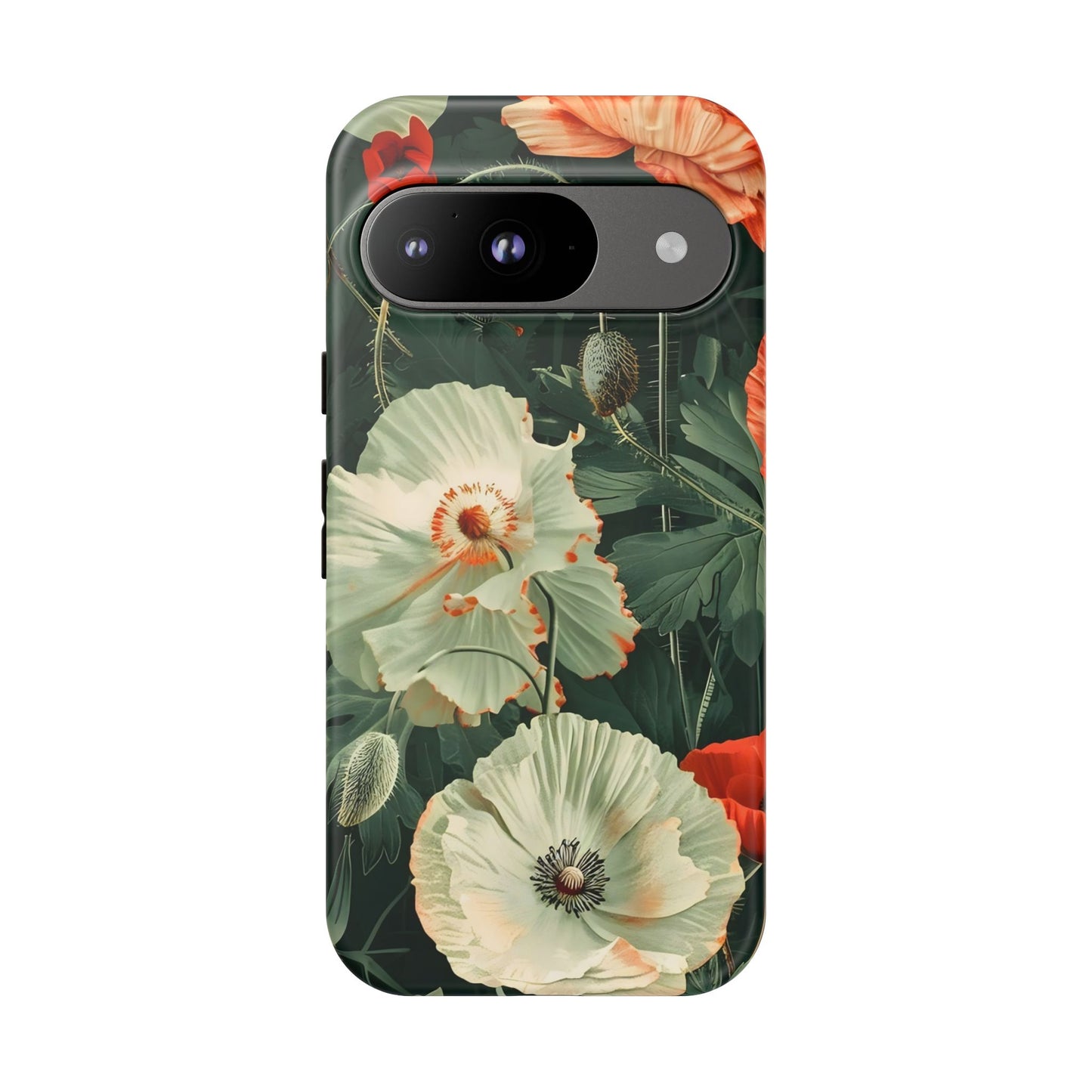 Floral Phone Case - Tough Cases, Botanical Design, Gift for Friends, Trendy Mobile Cover, Personalized Phone Accessory