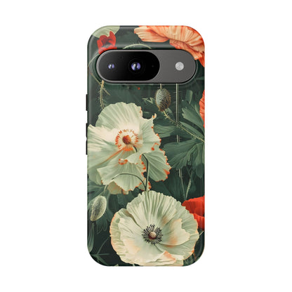 Floral Phone Case - Tough Cases, Botanical Design, Gift for Friends, Trendy Mobile Cover, Personalized Phone Accessory