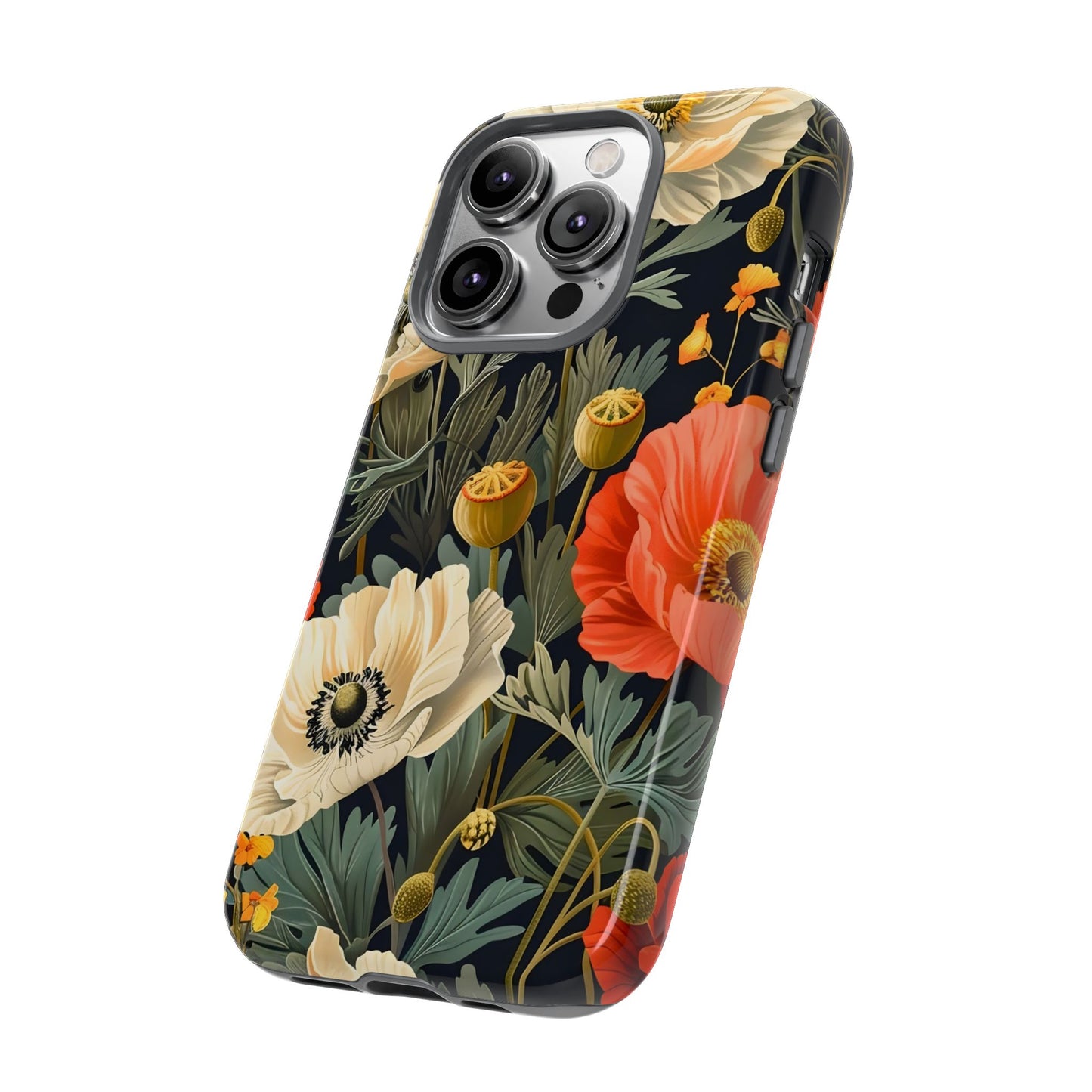 Floral Phone Case - Tough Cases with Vibrant Garden Design, Phone Accessory, Gift for Her, Spring Style, Nature Lover