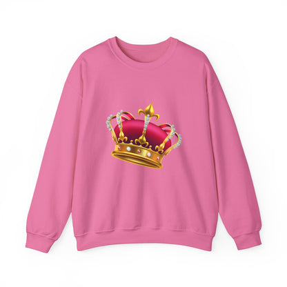 Unisex Heavy Blend™ Crewneck Sweatshirt Trendy - British Royal Crown