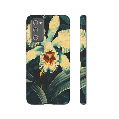 Floral Phone Case - Tough Cases with Orchid Design, Durable Smartphone Cover for Nature Lovers, Floral Gift for Her, Botanical [...]