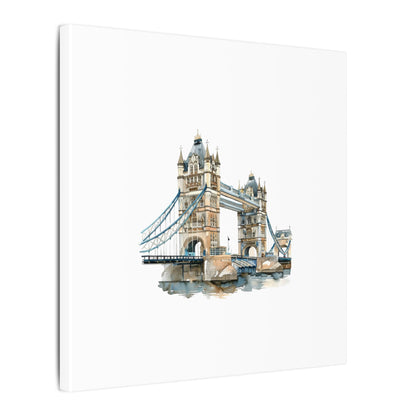 London Bridge Matte Canvas Wall Art, Elegant Home Decor, Unique Gift for Art Lovers, Travel Enthusiast Wall Decor, Modern Aesthetic