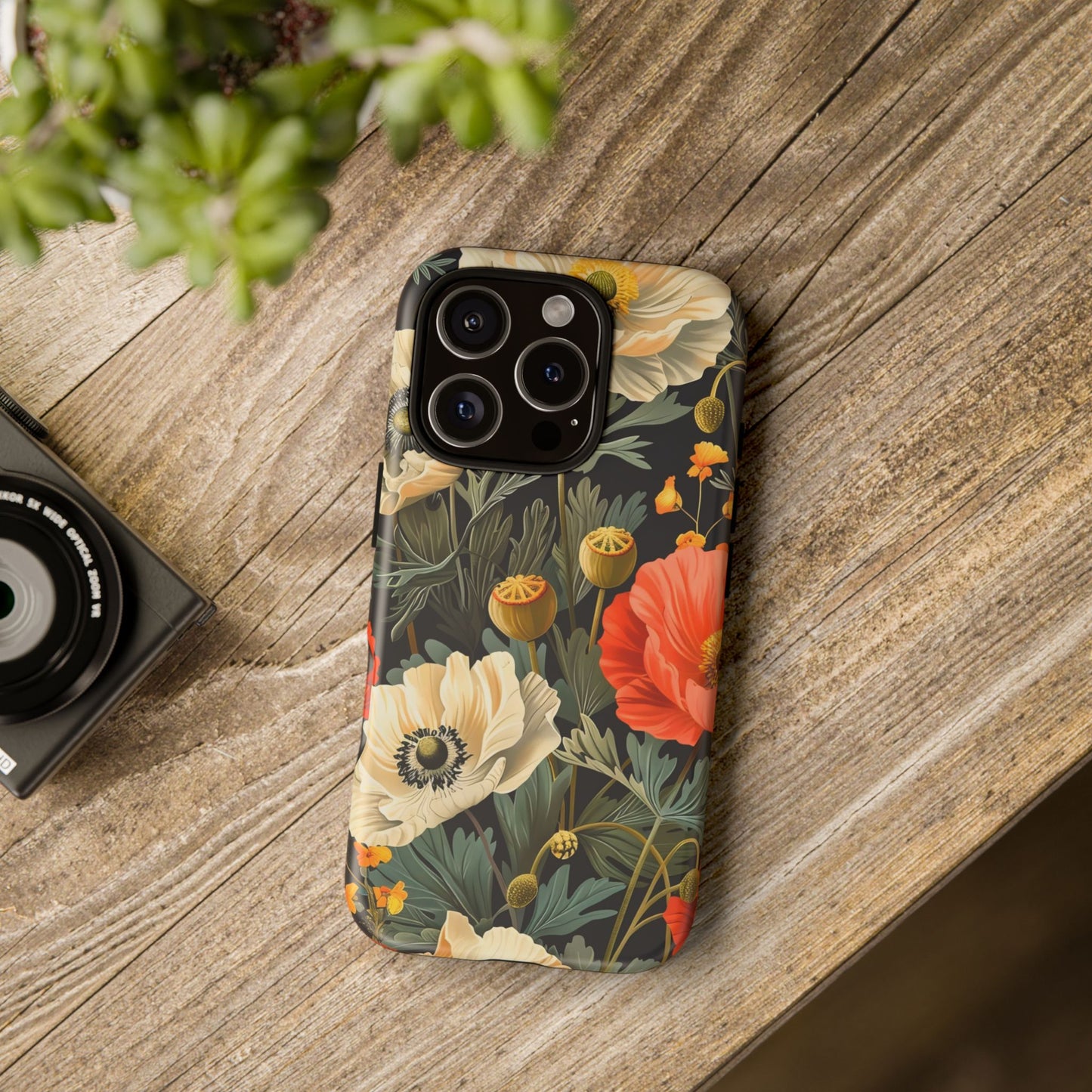 Floral Phone Case - Tough Cases with Vibrant Garden Design, Phone Accessory, Gift for Her, Spring Style, Nature Lover