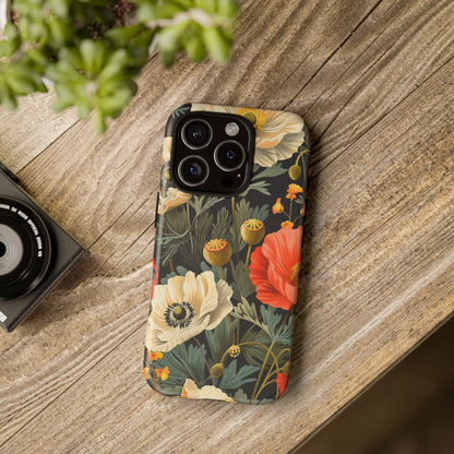 Floral Phone Case - Tough Cases with Vibrant Garden Design, Phone Accessory, Gift for Her, Spring Style, Nature Lover