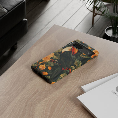 Tropical Toucan Phone Case, Exotic Bird Cover, Nature Lover Gift, Eco-Friendly Design, Customizable Tech Accessory