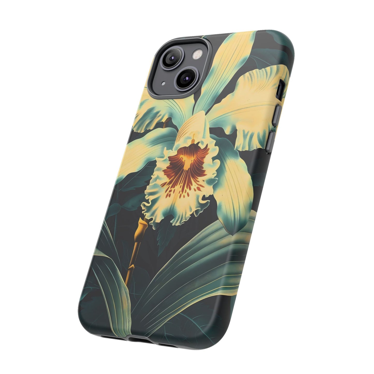 Floral Phone Case - Tough Cases with Orchid Design, Durable Smartphone Cover for Nature Lovers, Floral Gift for Her, Botanical [...]