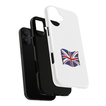 Durable Magnetic Phone Case, UK Flag Design, Protective Cover for iPhone, Stylish Gift for Travelers, Customizable Design