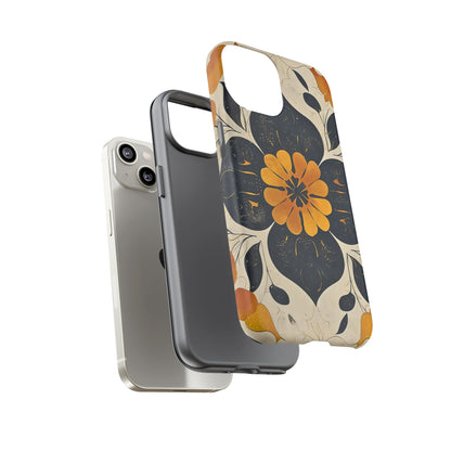 Floral Phone Case - Tough Cases, Botanical iPhone Cover, Vintage Flower Design, Durable Smartphone Protection, Unique Gift Idea
