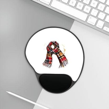 Cozy Scarf Mouse Pad with Wrist Rest | Perfect for Home Office, Christmas Gift, Winter Aesthetic, Desk Accessory, Work Essentials, [...]