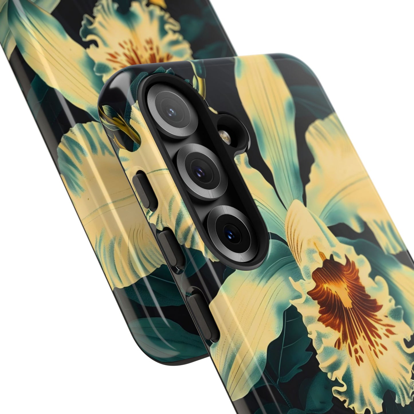 Floral Phone Case - Tough Cases with Orchid Design, Durable Smartphone Cover for Nature Lovers, Floral Gift for Her, Botanical [...]
