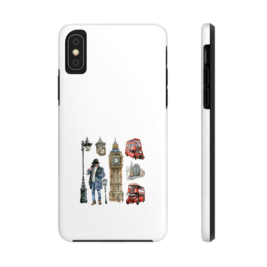 London Scene Tough Phone Case - Durable Protection with Iconic UK Landmarks