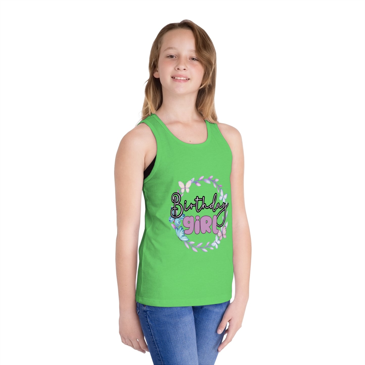 Birthday Girl Jersey Tank Top for Kids - Perfect for Celebrations