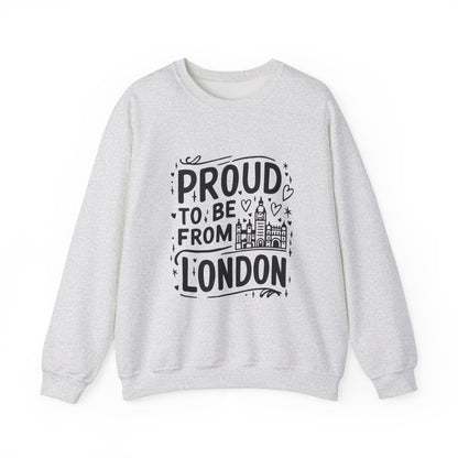 Unisex Heavy Blend™ Crewneck Sweatshirt Elegant- Proud To Be From London