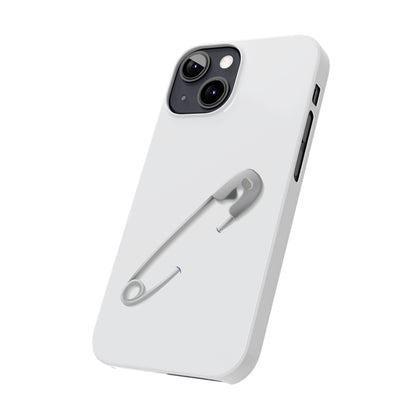 Minimalist Safety Pin Phone Cases | Stylish Slim Cases for Trendy Protection, Gift for Friends, Fashionable Accessories, Unique Phone Cover