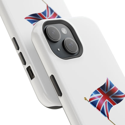 Vintage Union Jack Magnetic Phone Case, British Flag Tough Case, Gift for Anglophiles, Travel Accessories,UK Prid e Case