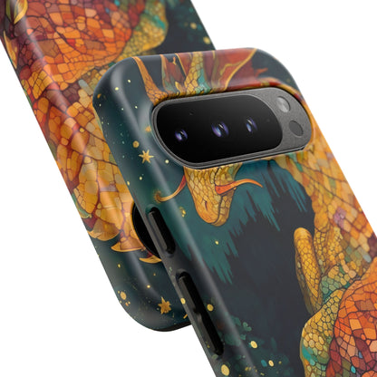 Dragon Art Phone Case, Tough Phone Cover, Fantasy Gift, Unique Mobile Accessory, Dragon Lover Gift, Stylish Protection