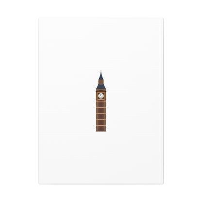 Big Ben Canvas Wall Art, Modern Home Decor, London Decor, Gift for Travel Lovers, Office Wall Art, Minimalist Art Print