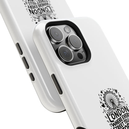 London Story Magnetic Tough Case - Unique Design for Travel Lovers