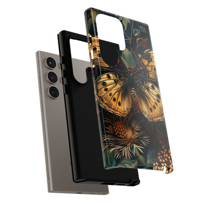Butterfly Floral Phone Case, Tough Cases, Protective Cover, Unique Gift, Nature Lover, Art Print, Spring Decor