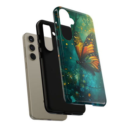 Colorful Butterfly Phone Case, Tough Cases for iPhone and Samsung, Cute Tech Accessories, Nature Lovers Gift, Vibrant Floral Design
