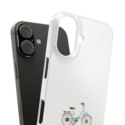 Vintage Bicycle Slim Phone Case, Phone Cover, Aesthetic Phone Accessory, Customizable Gift, Eco-Friendly Case