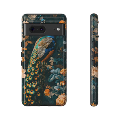Peacock Phone Case - Elegant Floral Design, Tough Case for Protection, Unique Gift for Nature Lovers, Stylish Accessory, Eco-Friendly