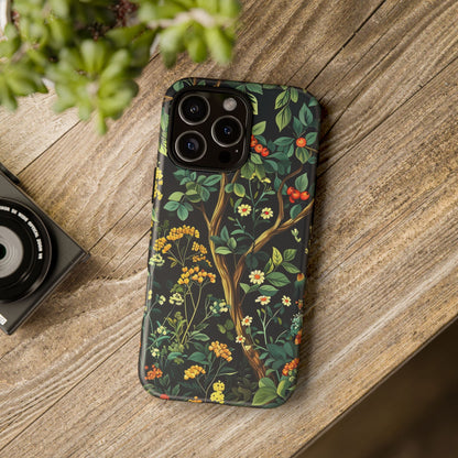 Floral iPhone Case, Nature Inspired Tough Case, Botanical Phone Cover, Eco-Friendly Gift, Unique Floral Design