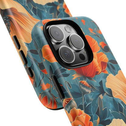 Floral Phone Case, Tough Cases for Protection and Style, Spring Aesthetic, Gift for Her, Phone Accessory for Nature Lovers