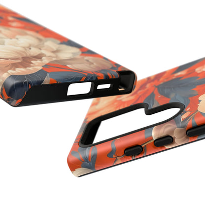 Floral Tough Case, Durable Floral Phone Case, Stylish Protection Case, Gift for Her, Spring Accessories, Mother’s Day Gift