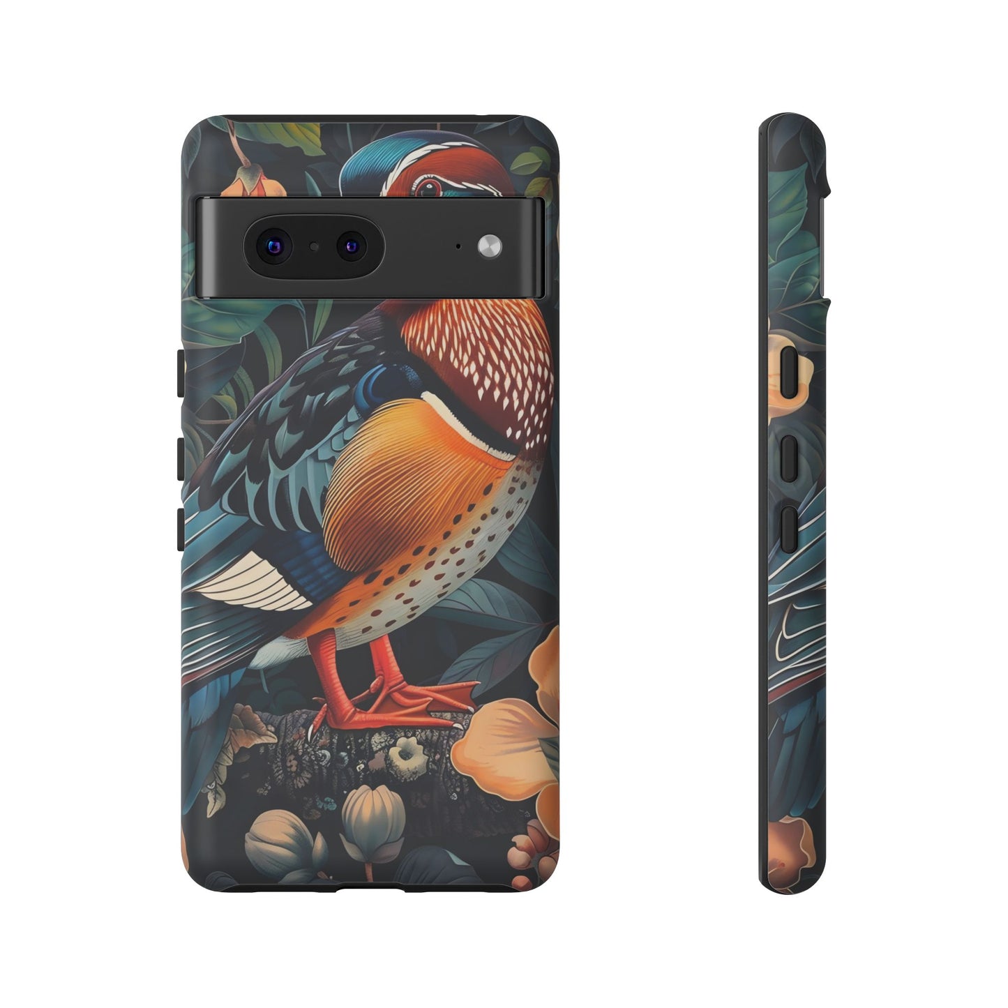 Vibrant Phone Case with Artistic Bird Design, Nature Lover Gift, Wildlife Enthusiast Accessory, Floral Tech Case, Unique Mobile Cover