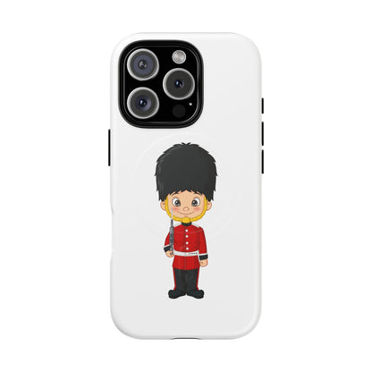 Cute Royal Guard Magnetic Phone Case, Kid's Phone Cover, Tough Magnetic Cases, Unique Gift for Kids, Birthday Gift Ideas