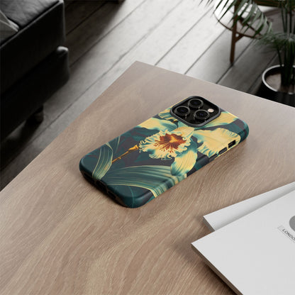 Floral Phone Case - Tough Cases with Orchid Design, Durable Smartphone Cover for Nature Lovers, Floral Gift for Her, Botanical [...]